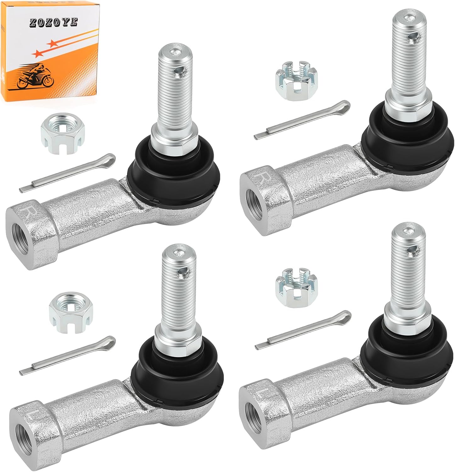 Right + Left Tie Rod End Ball Joint For Can-Am Traxter Quest Outlander Renegade 450 500 570 650 800 850 1000 1999-2024