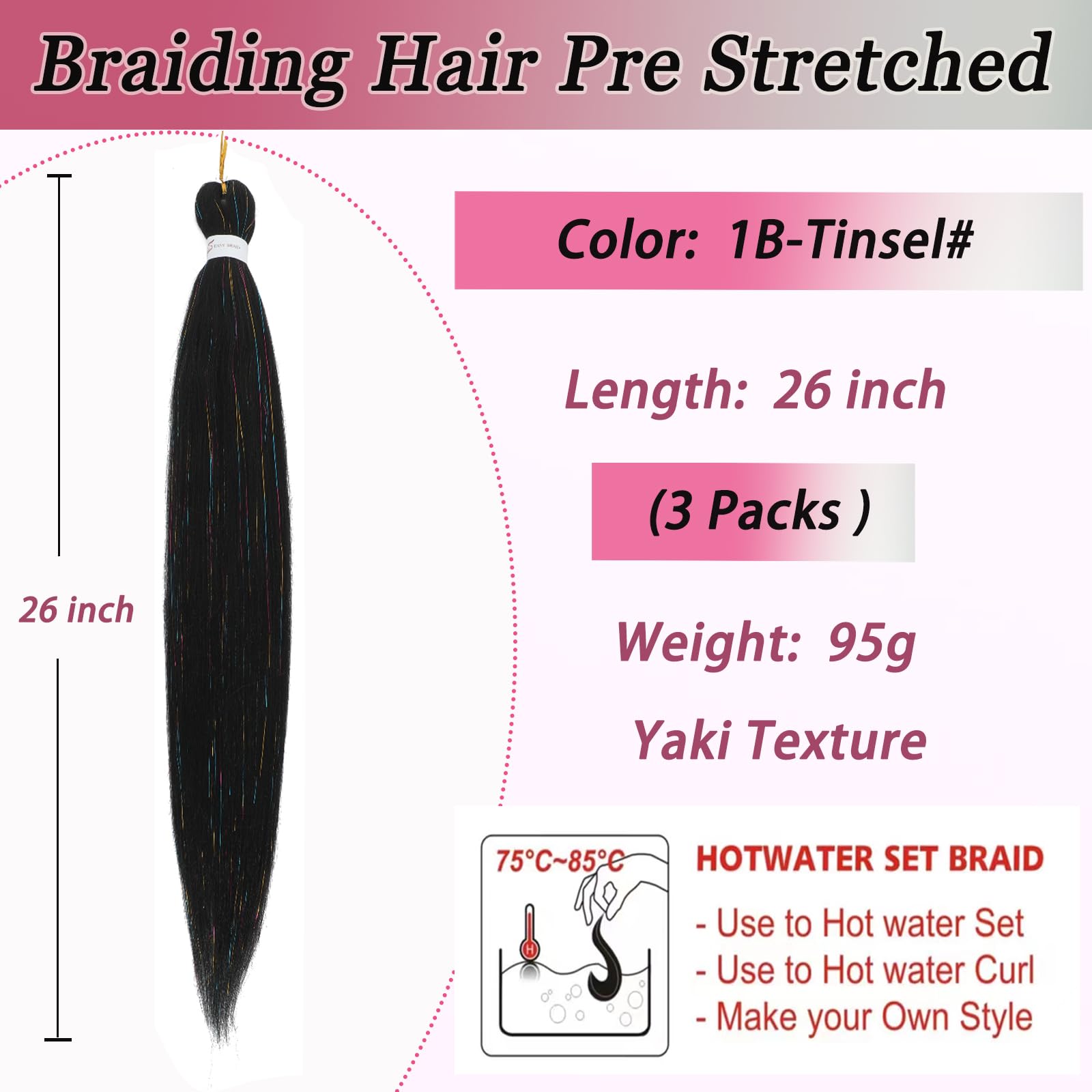 Easy Braid Pre stretched Braiding Hair Extensions - Image 4