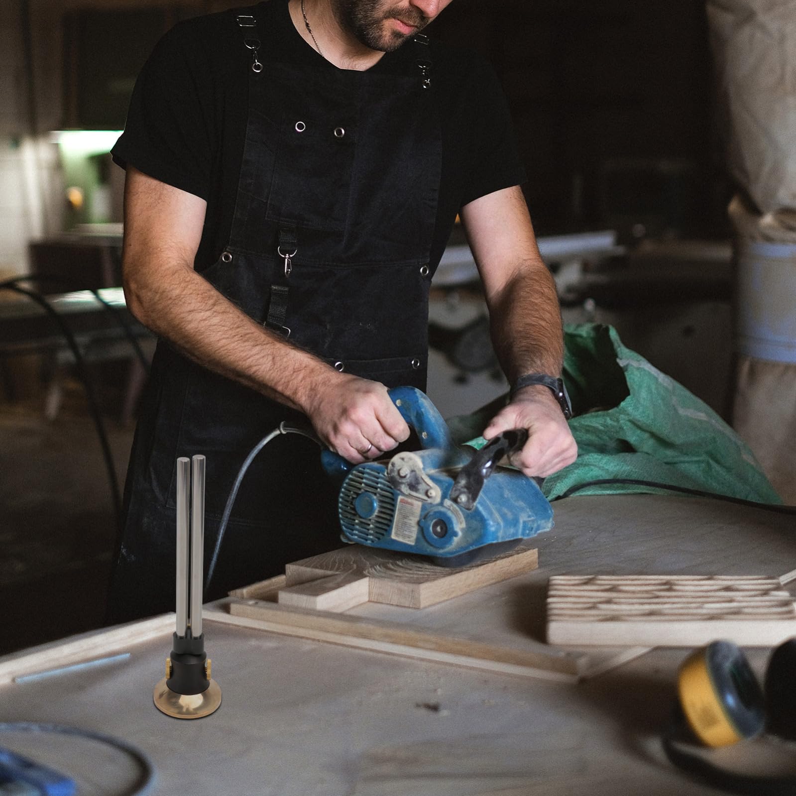UKCOCO Regla De Título Herramienta De De Doble Eje Para Carpintería Medidor De Dibujo De Líneas Automático Para Madera Para Proyectos De Bricolaje y Precisión De Carpintería