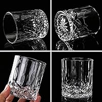Vista 3 de LIGHTEN LIFE Juego de decantador de whisky de cristal para hombre, caja de regalo con vasos, vidrio sin plomo para bourbon y licor, perfecto