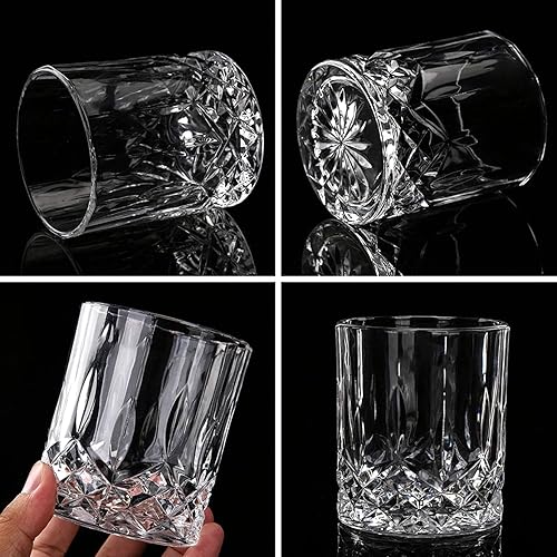 Miniatura 3 de LIGHTEN LIFE Juego de decantador de whisky de cristal para hombre, caja de regalo con vasos, vidrio sin plomo para bourbon y licor, perfecto para