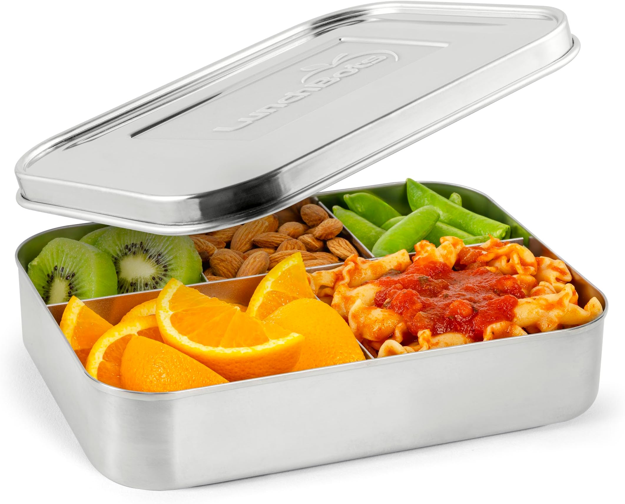 LunchBots Large Cinco Stainless Steel Lunch Container - Five Section Design