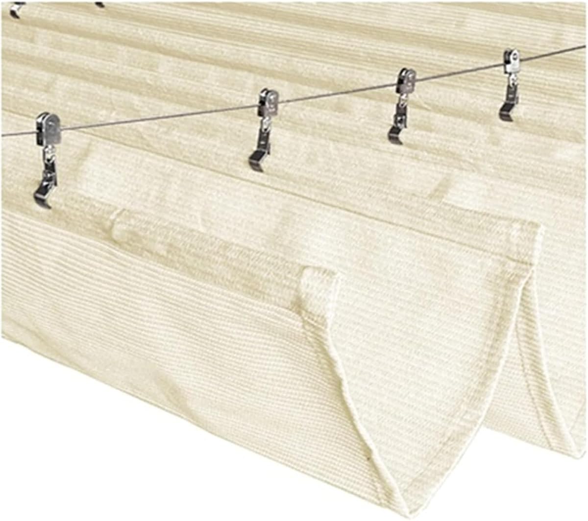 Retractable Wave Shade Sail Awning - UV-Resistant Outdoor Canopy