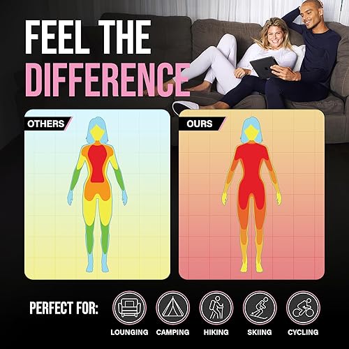 Vista 4 de Thermajane Long Johns Thermal Underwear for Women Fleece Lined Base Layer Pajama Set Cold Weather