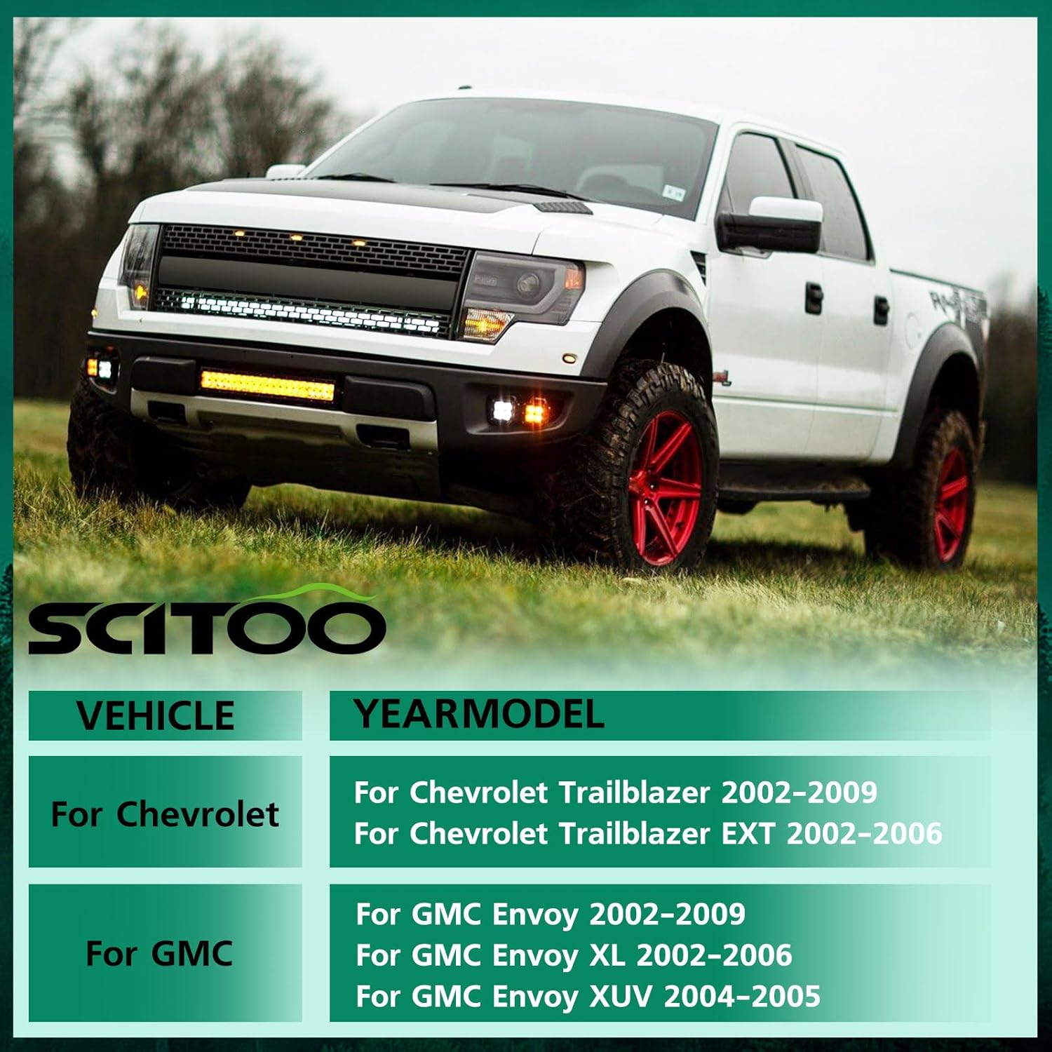 SCITOO 3" Front / 3" Rear Leveling lift kits Compatible for GMC Envoy 2002-2009,Envoy XL 2002-2006,Envoy XUV 2004-2005,for Chevrolet Trailblazer 2002-2009