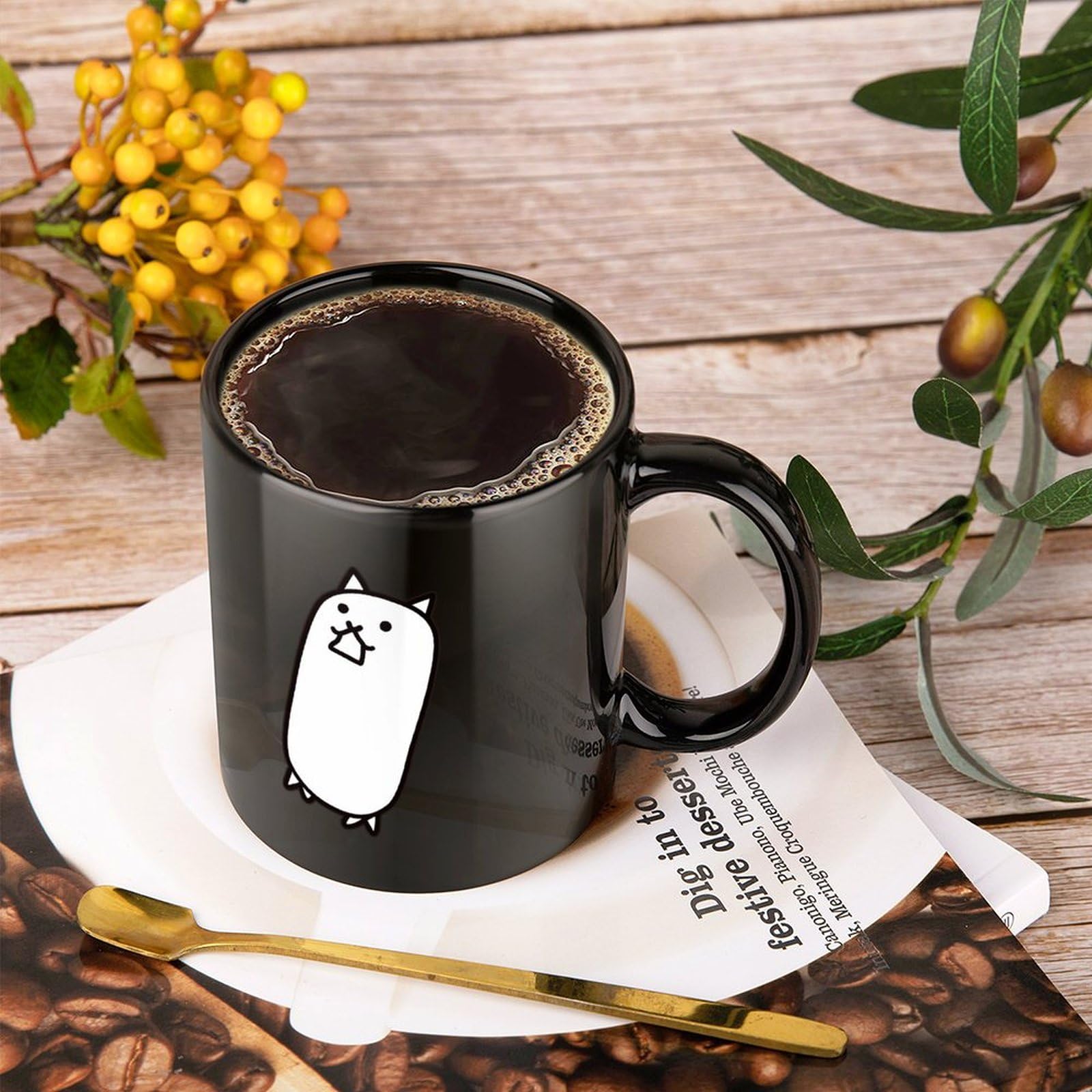 Amazon.co.jp: マグカップ にゃんこ大戦争 コーヒーカップ 330ml 陶器