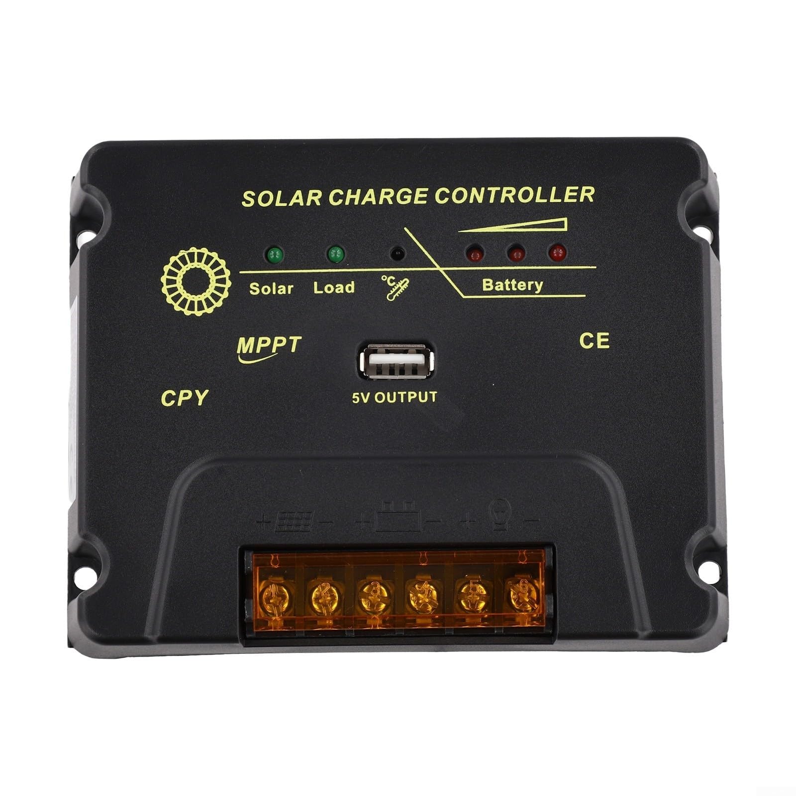 Controlador solar MPPT inteligente de 12 V 24 V 10 A 20 A 30 A adaptable para gel de litio para agm para pantalla de carga de batería (20 A)