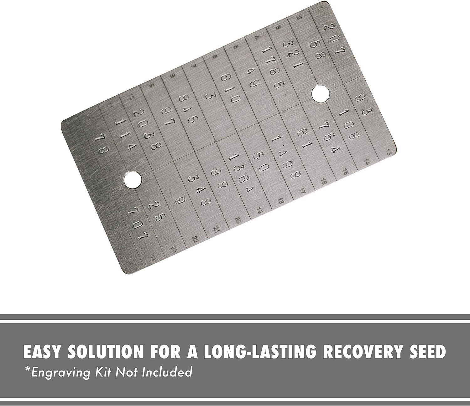 ColdTi - Durable Cryptocurrency Seed Plate for Cold Liberia | Ubuy