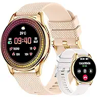 Smart Watches for Women, Smart Watch with Blood Pressure/Heart Rate/Sleep Monitor/Spo2/100+ Sports/Bluetooth Call/DIY Watch Face, IP68 Waterproof Fitness Tracker Smartwatch for Android Phones/iPhone