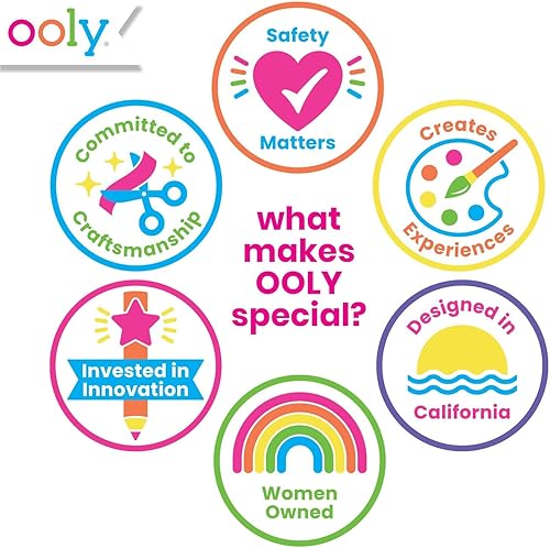 Miniatura 6 de Ooly Cat Parade - Crayones de gel para niños y adultos, juego de 12 crayones de colores arcoíris para superficies de vidrio y papel con tapas en