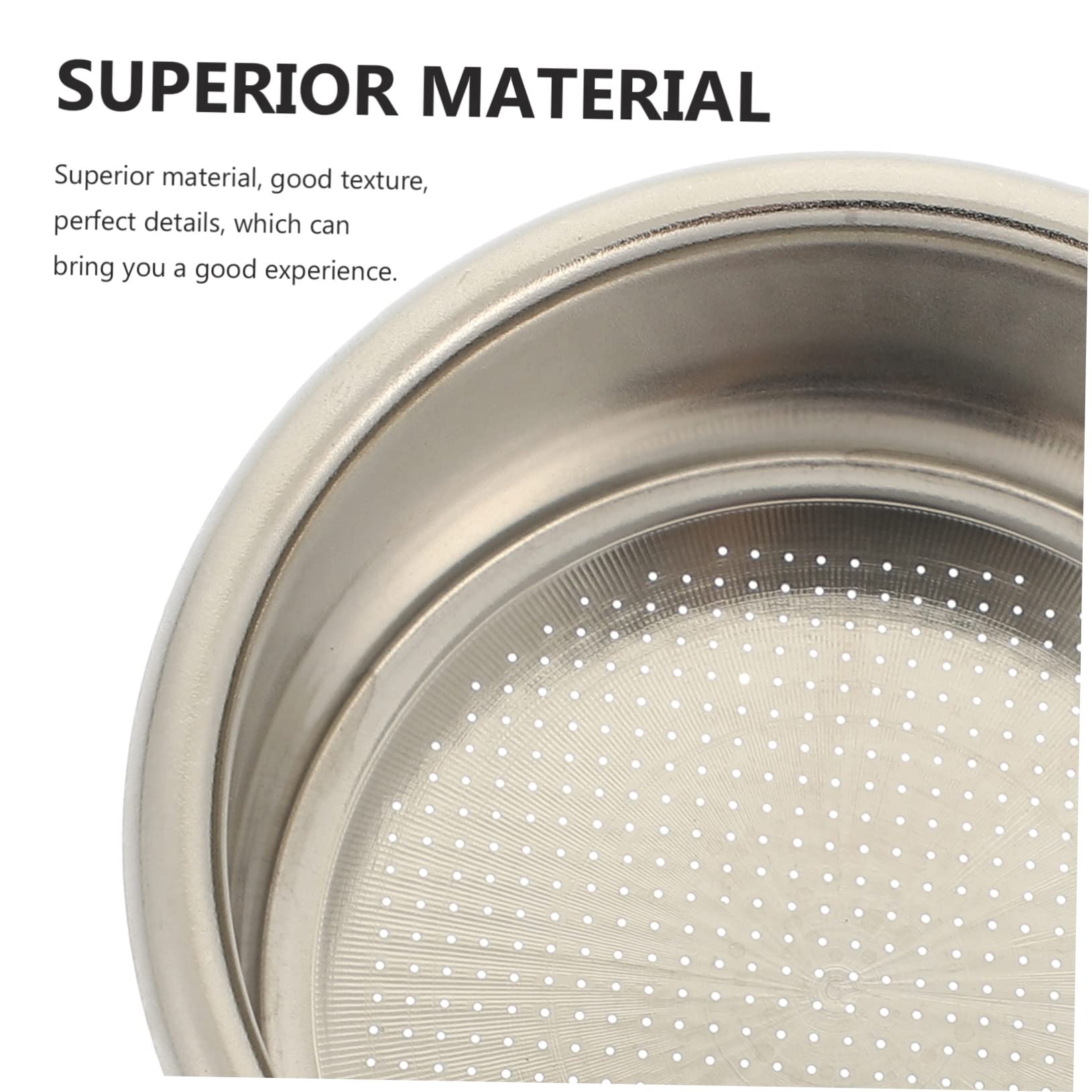 OSALADI 4piezas Cesta De Filtro De Café De Acero Inoxidable Para Cafetera Espresso Reutilizable y Fácil De Usar Compatible Varios Modelos Diseño De Múltiples Agujeros Para Café