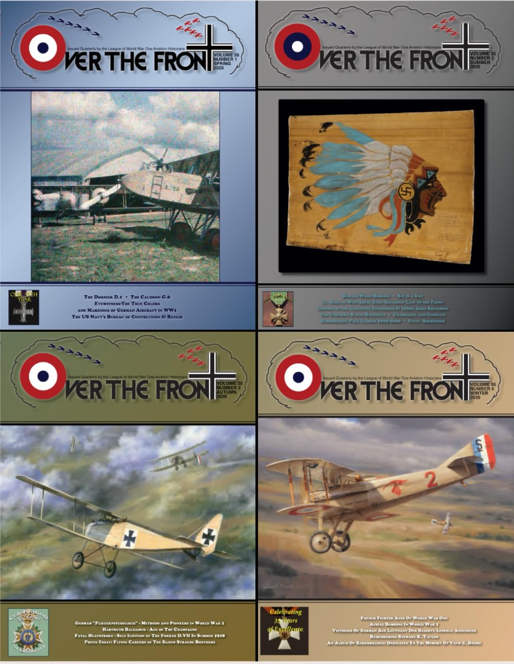 OTF - Volume 35, Over The Front - Journal of the League of World War I Aviation Historians: In-Depth Account of Pilots, Squadrons, Aircraft, and Aerial Combat During the Great War