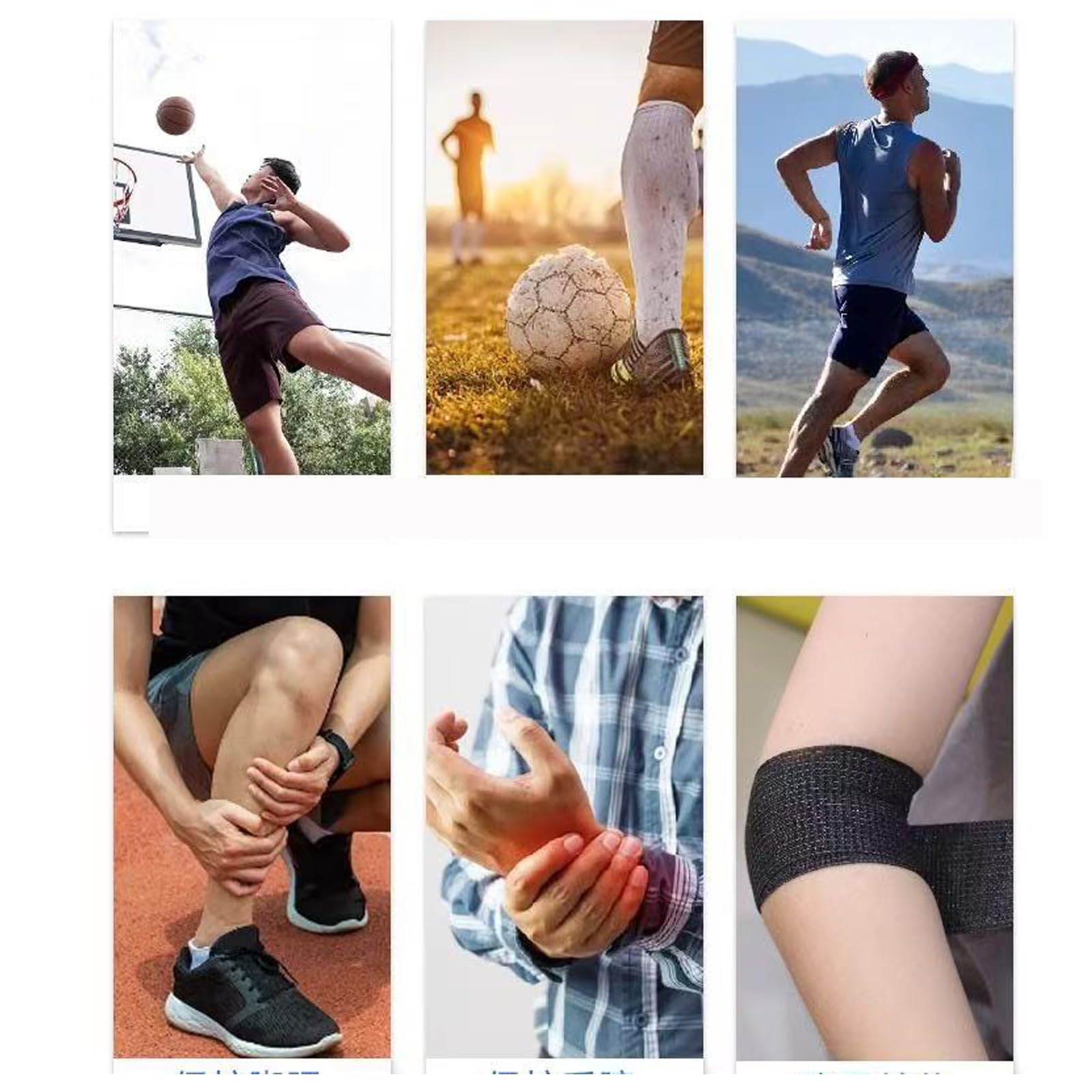 Selbstklebender Verband,Cohesive Bandage 108 Rollen x 5cm x 4,5m Pflaster Rolle Verbandsmaterial, Elastische Binde Bandage Fixierbinde Haftbandage Selbstklebend für Sport,Handgelenk Vet Wrap (schwarz)