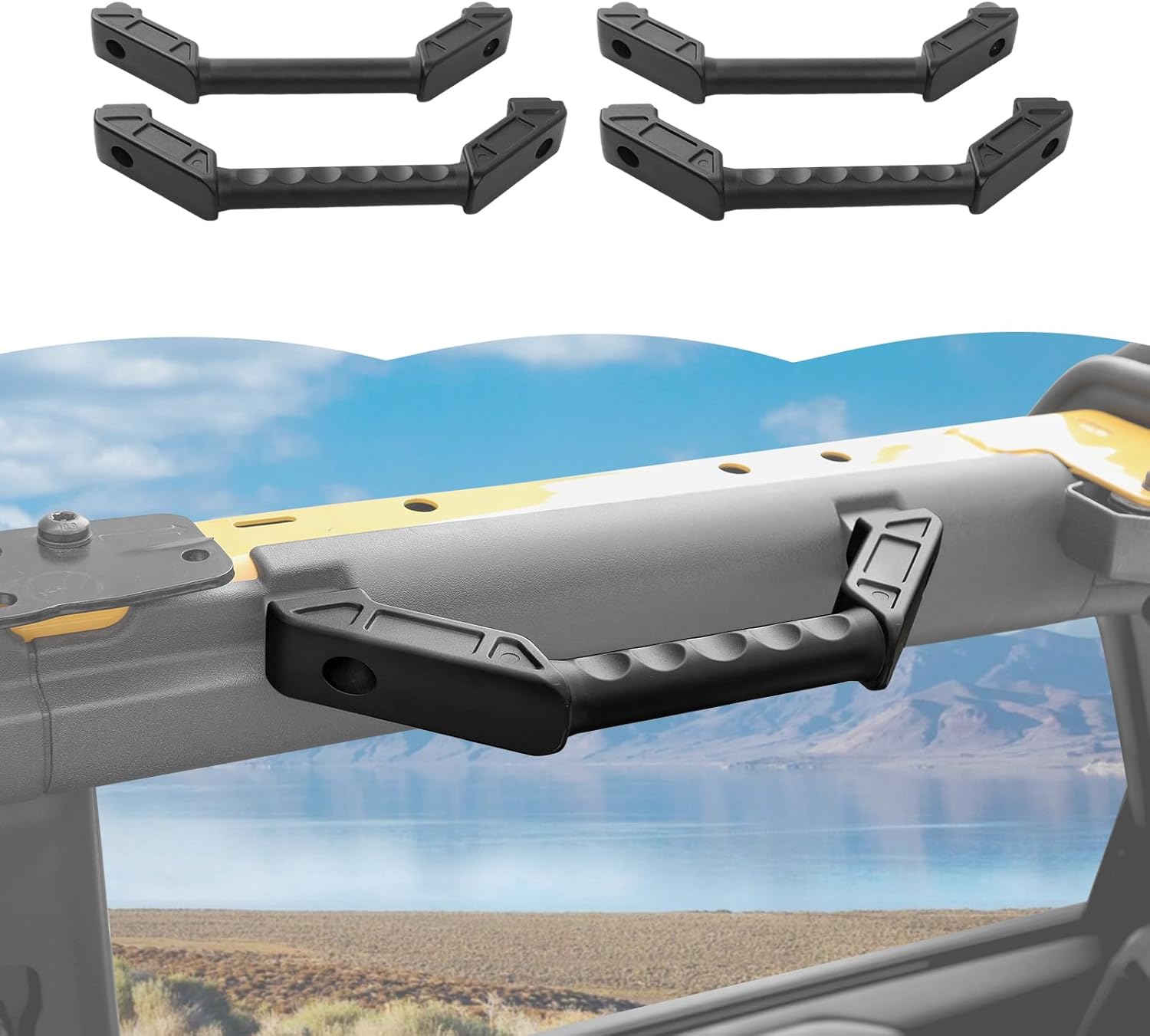 RT-TCZ Front Rear Grab Handles Roll Grip Handle Bar Interior Accessories for Ford Bronco 2021 2022 2023 2024 2025