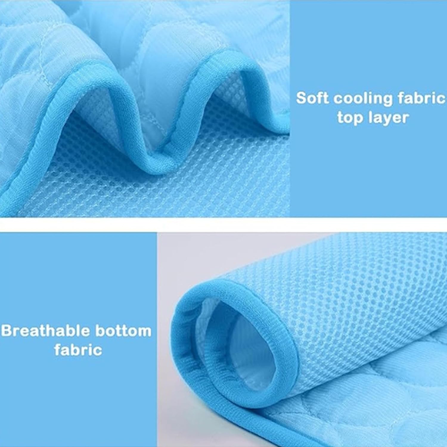 review Dog Cooling Mat Cooling Pad Summer Pet Bed for Dogs Cats Kennel Pad Breathable Pet Self Cooling Blanket Dog Crate Sleep Mat Machine Washable
