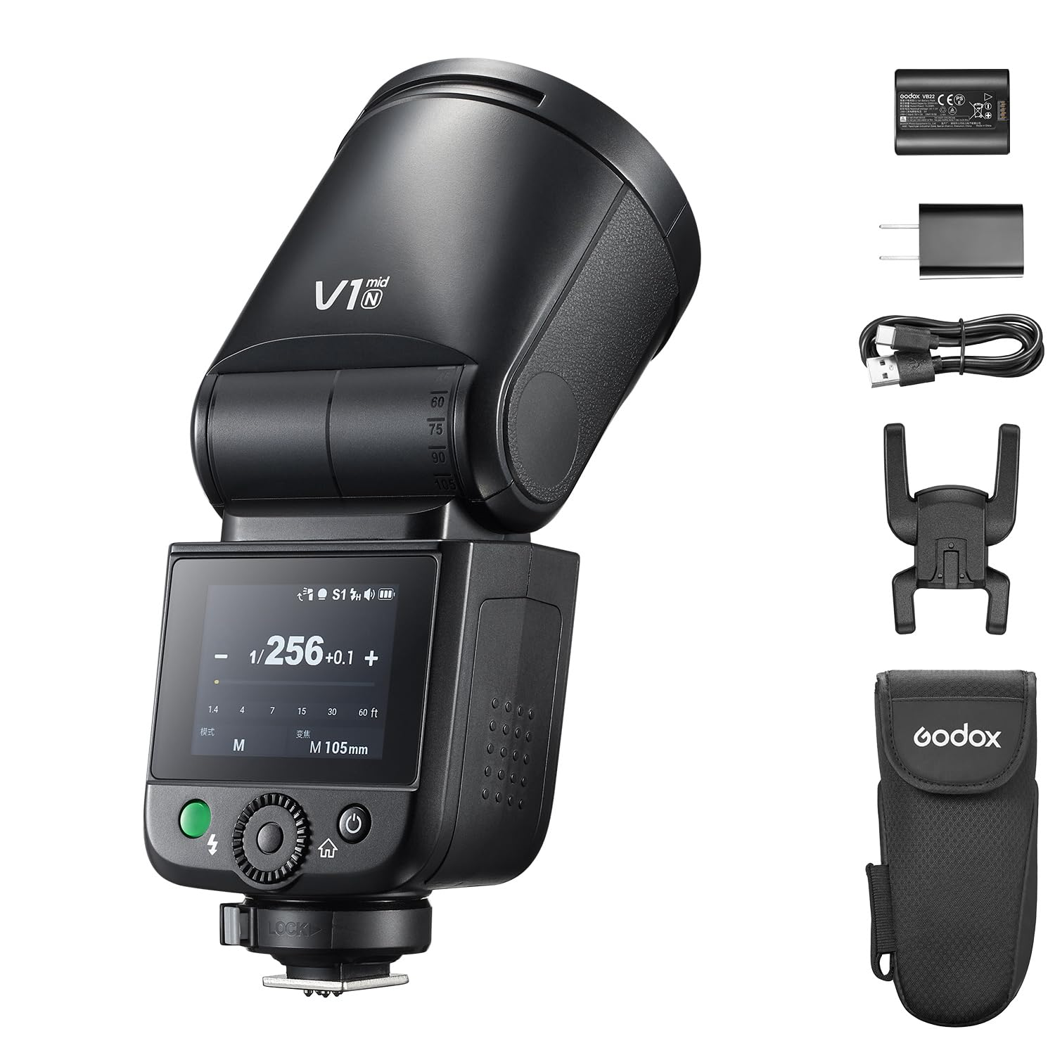 Amazon | Godox V1mid N カメラフラッシュ Nikonカメラ用 電子版日本語