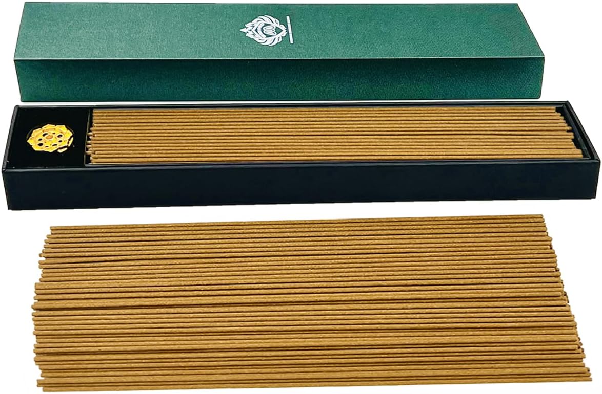 MRKOUDPremium Oud Incense Sticks, Pure Cambodian Agarwood Bakhoor Incense, 100% Natural Ingredients, Long-Lasting Aroma for Relaxation, Meditation, and Home Fragrance - 2mm x 21cm 100 Sticks