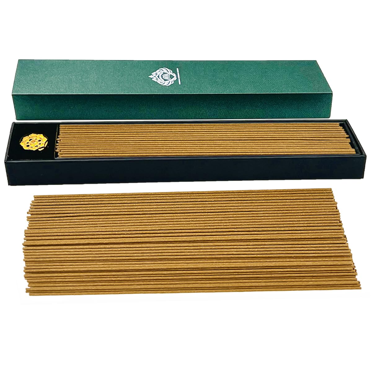 MRKOUDPremium Oud Incense Sticks, Pure Cambodian Agarwood Bakhoor Incense, 100% Natural Ingredients, Long-Lasting Aroma for Relaxation, Meditation, and Home Fragrance - 2mm x 21cm 100 Sticks