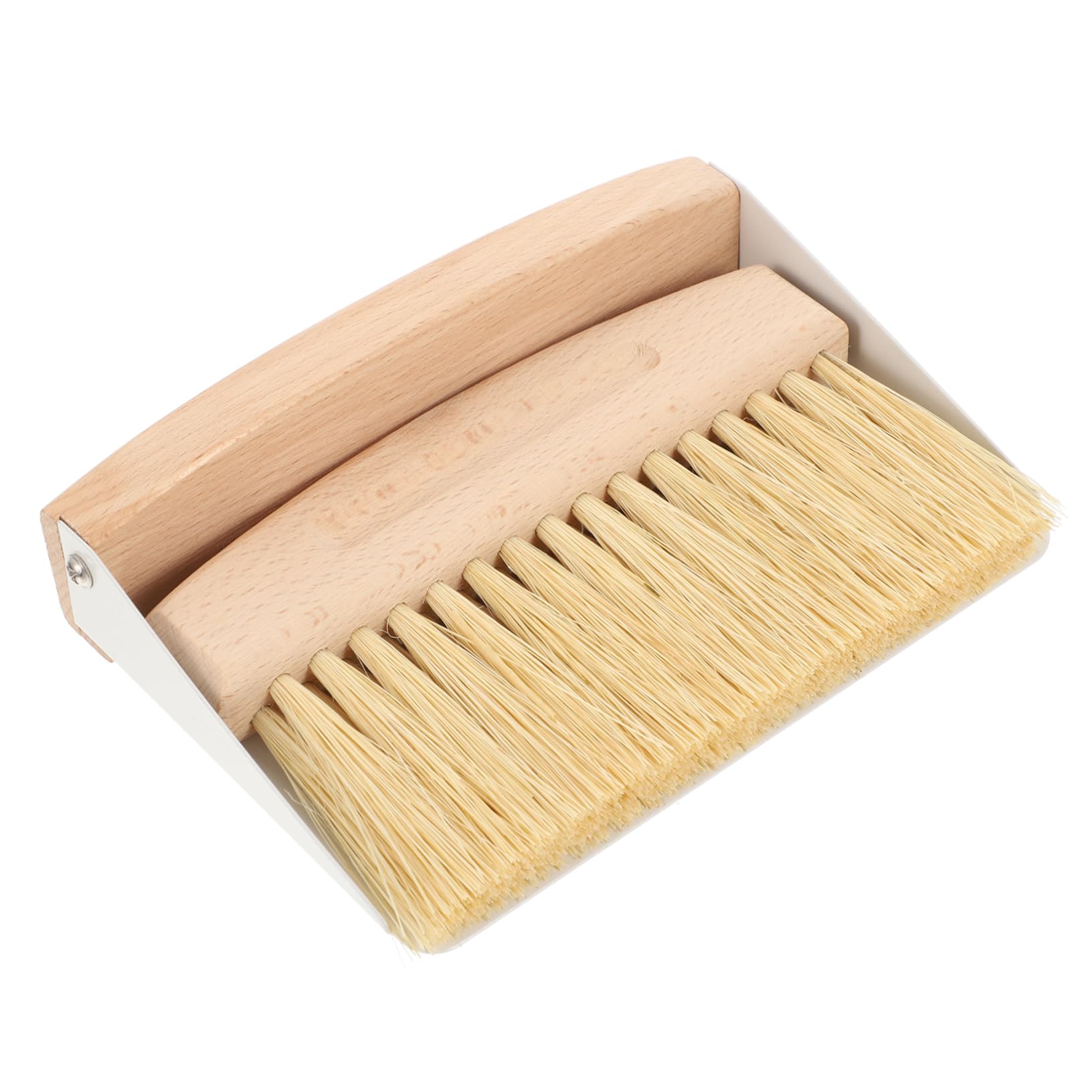 Garneck 1 Set Small Broom Dustpan Drawers for Desk Clean Dust Pan Cleaning Brushes for Household Use Broom for Kid Broom Mini Dustpan Car Detail Brush Computer Table Brush White Beech