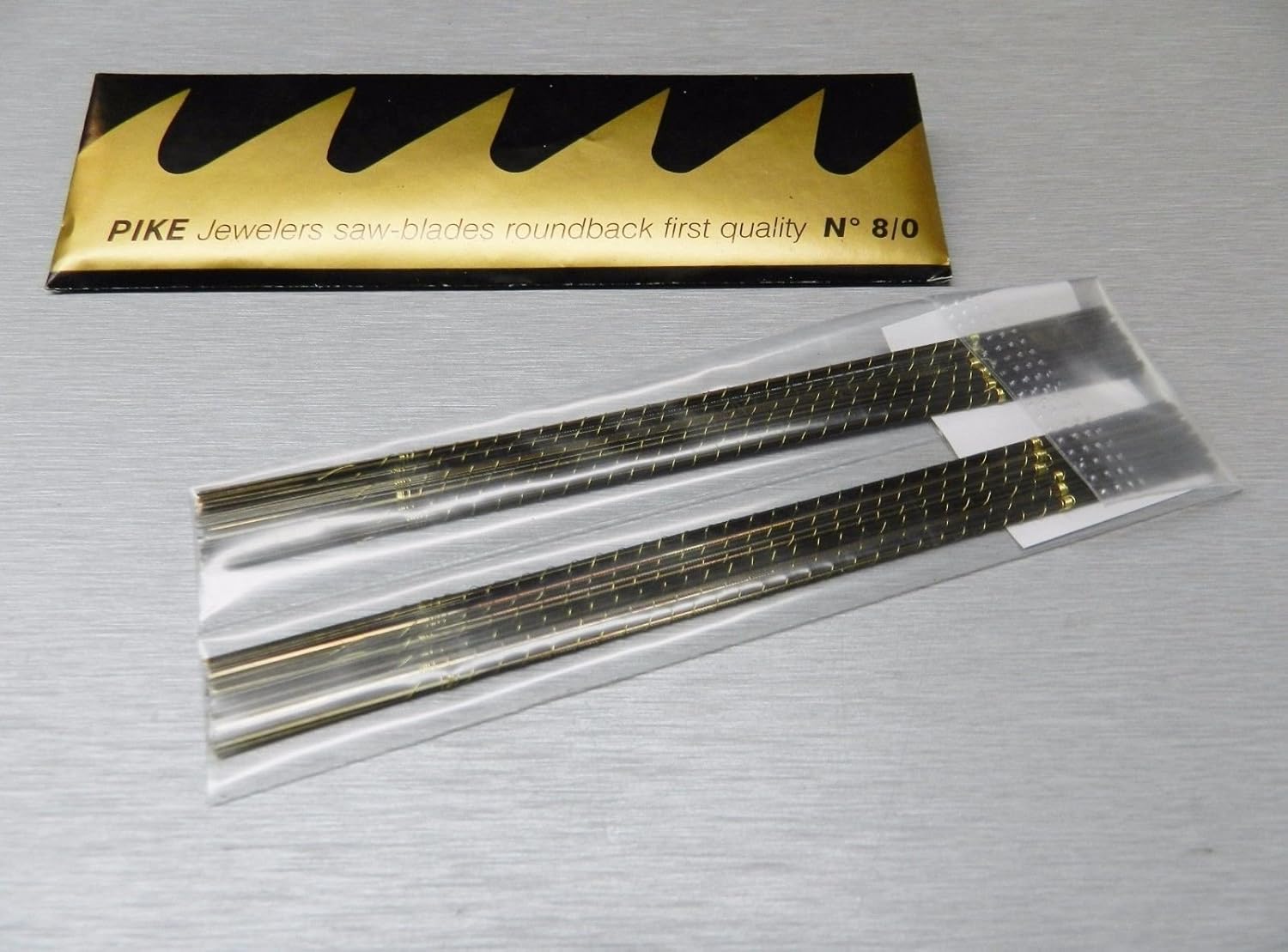 Pike 8/0 Jewelers Finest Saw Blades Jewelry Making Saw Frame Blade Swiss 144 PCS (E 2)