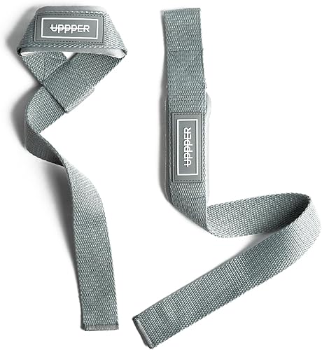 UPPPER Correas de levantamiento de pesas con neopreno acolchado para peso muerto, entrenamiento de fuerza, entrenamientos de gimnasio, correas de