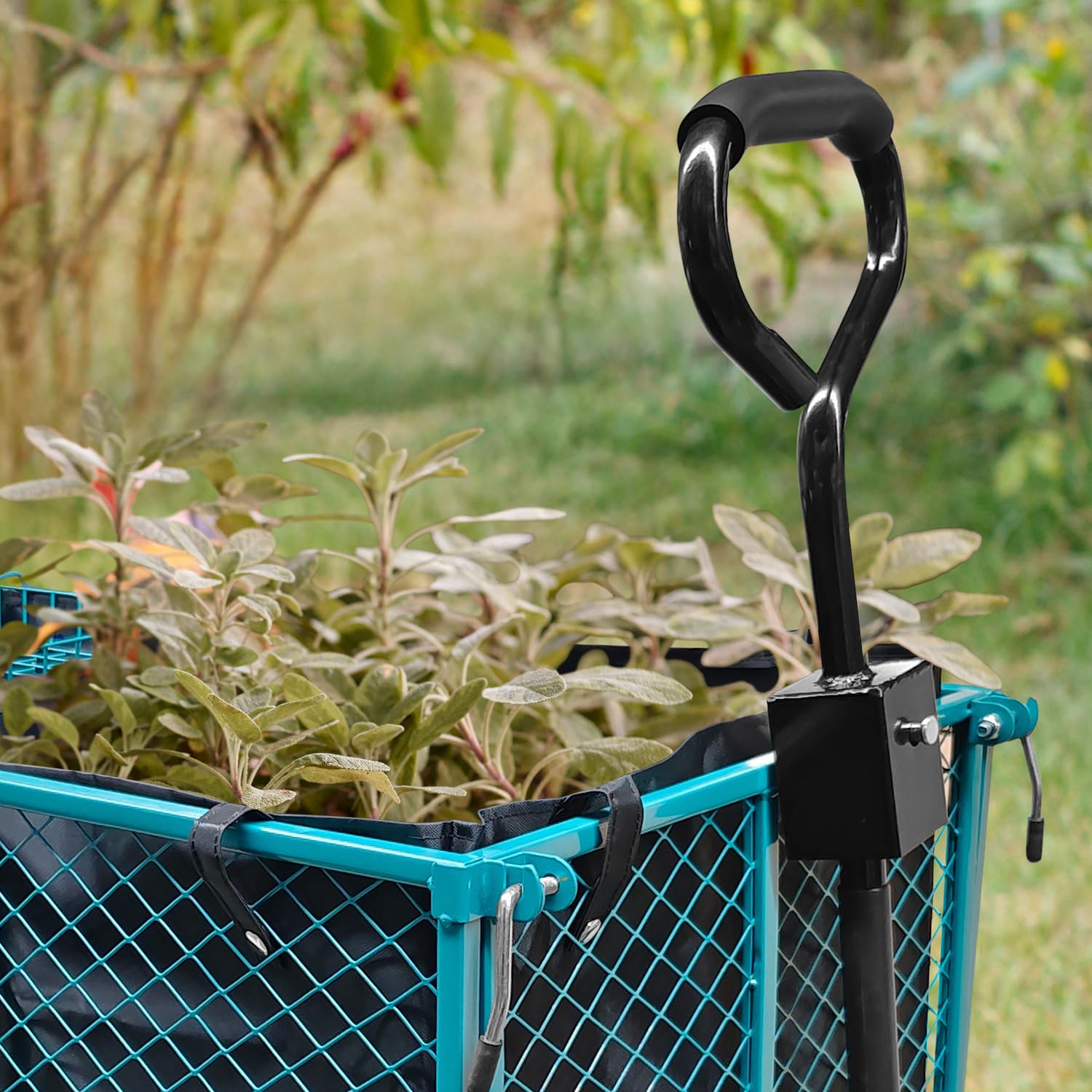 Sillar Tectake Carrello Spiaggia Giardino 4 Ruote – Carrello Pieghevole Portatutto 350 kg in Rete d’Acciaio, Paratie Apribili, Wagon Campeggio Portalegna