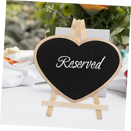 Miniatura 9 de 4pcs Vertical Blackboard Chalk Board Markers Chalkboard Sign Mini Blackboard Signs Sandwich Board Sign Mini Dry Erase Board Wooden Signs Wooden