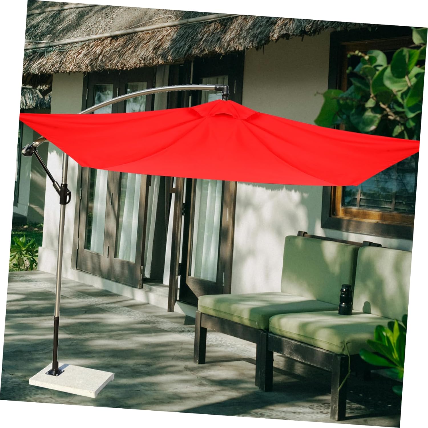 Outdoor Parasol Umbrella Replacement Fabric مظلة بديلة Garden Patio Umbrella Canopy Patio Umbrella