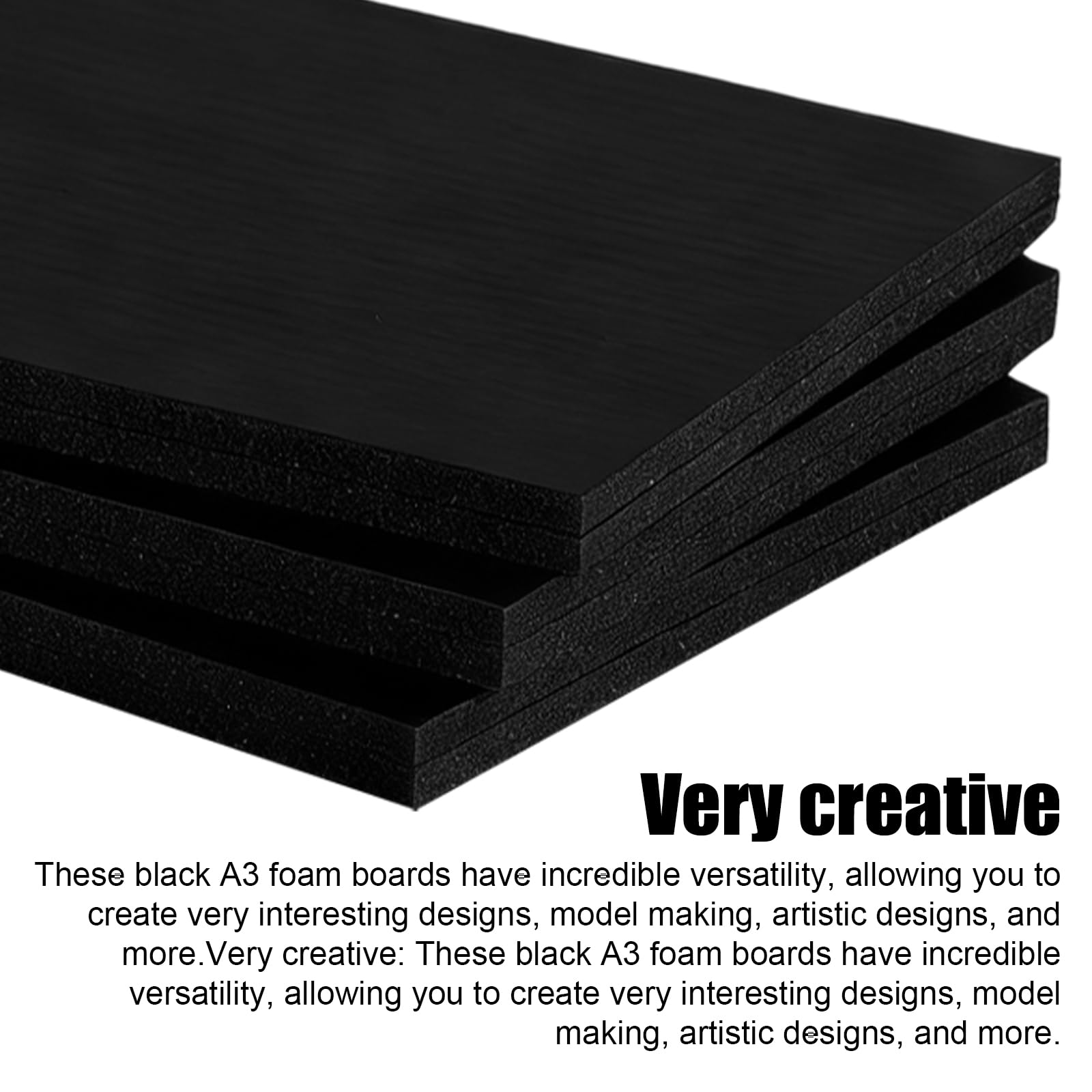 BAIFULAI 18 placas de espuma A3 negras, 420 x 297 x 5 mm, placas de espuma, grosor de 5 mm, placas de espuma para espuma EVA, para proyectos de bricolaje