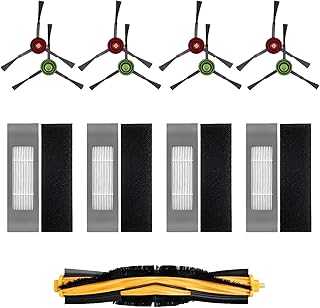 LOHILL Filter Brush Accessories Kit for Ecovacs DEEBOT OZMO 920 950 T8 T9 DEEBOT T8 AIVI T9 AIVI N8 N8+ N8 PRO N8 PRO+ Robot Vacuum Cleaner Replacement Parts