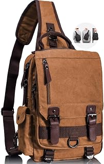 Leaper Retro Canvas Messenger Bag — Unisex Crossbody Shoulder Sling Bag for Travel, Work & Daily Use