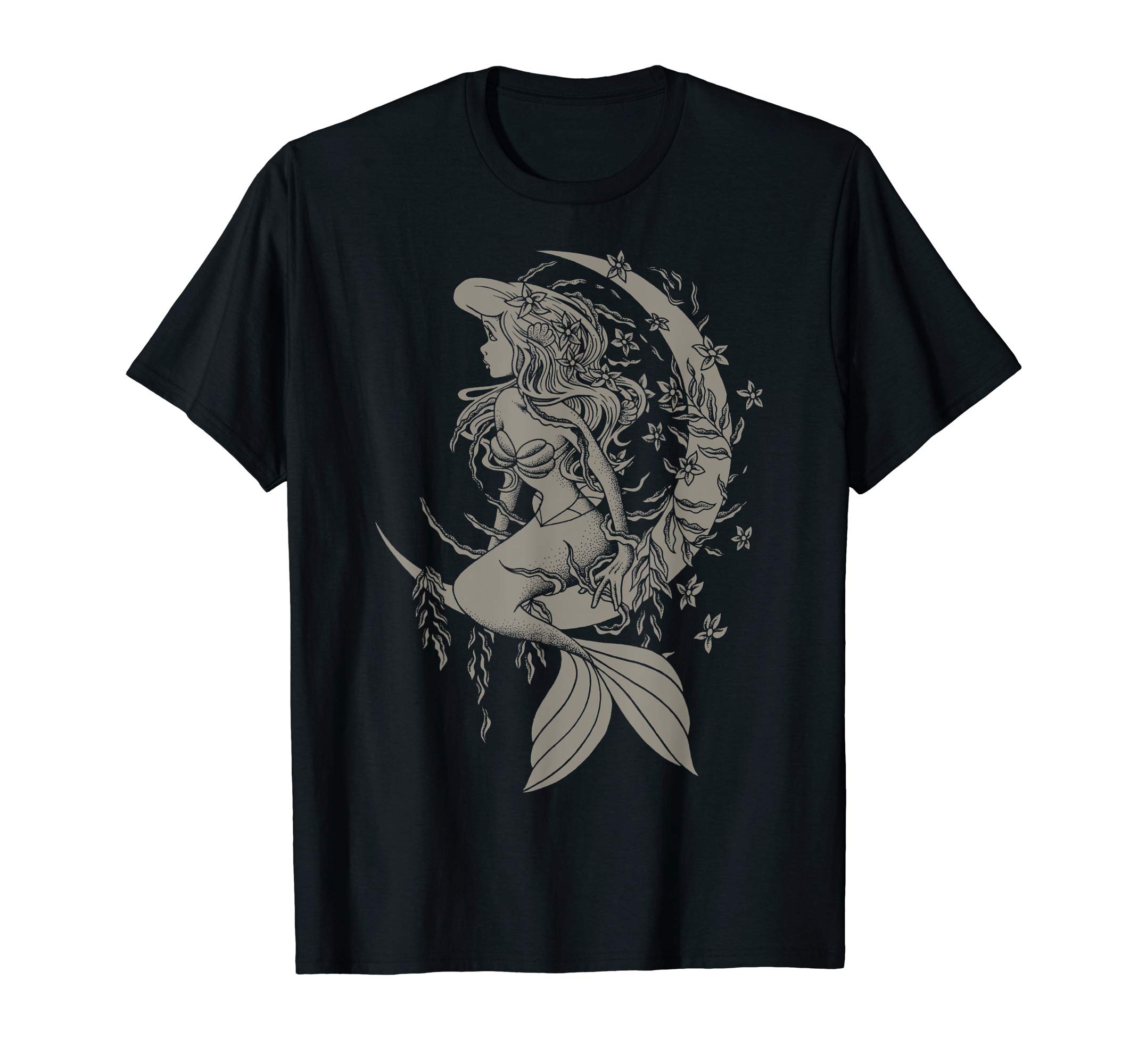 DisneyLittle Mermaid Ariel Tattoo Style Portrait T-ShirtOEKO-TEX STANDARD 100