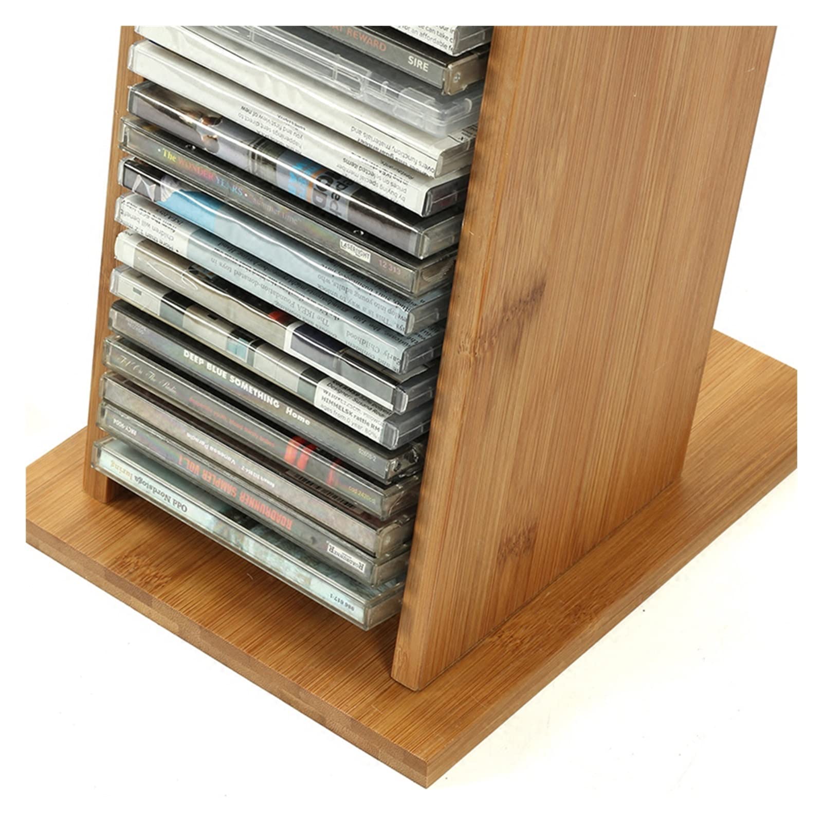 Półka/Uchwyt do Przechowywania Płyt Pudełko do przechowywania płyt CD Atrakcyjny i stylowy wygląd Otwierany stojak na płyty CD mieści 39 płyt CD: miejsce na półce Stół Biurko Organizuj multimedia Stoj