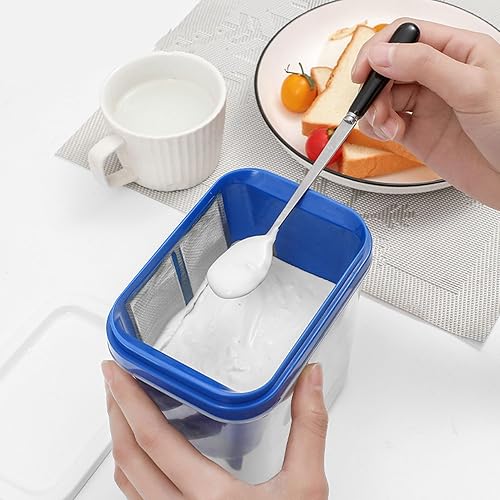 Miniatura 7 de Yogurt Maker, coladores de malla fina gruesa de yogur griego filtro de leche, herramientas de cocina, taza de yogur reutilizable con malla hace