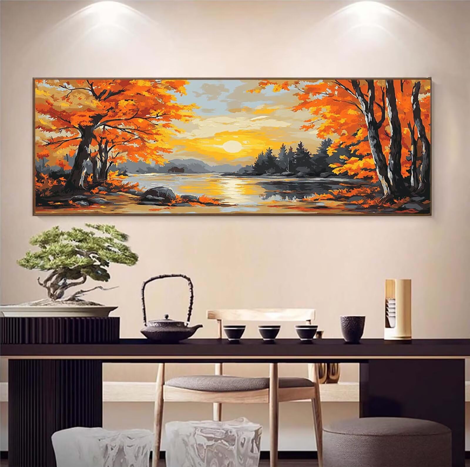 Diamond Painting Abstrakt, XXL Diamond Painting Erwachsene 50x130cm s0h-24