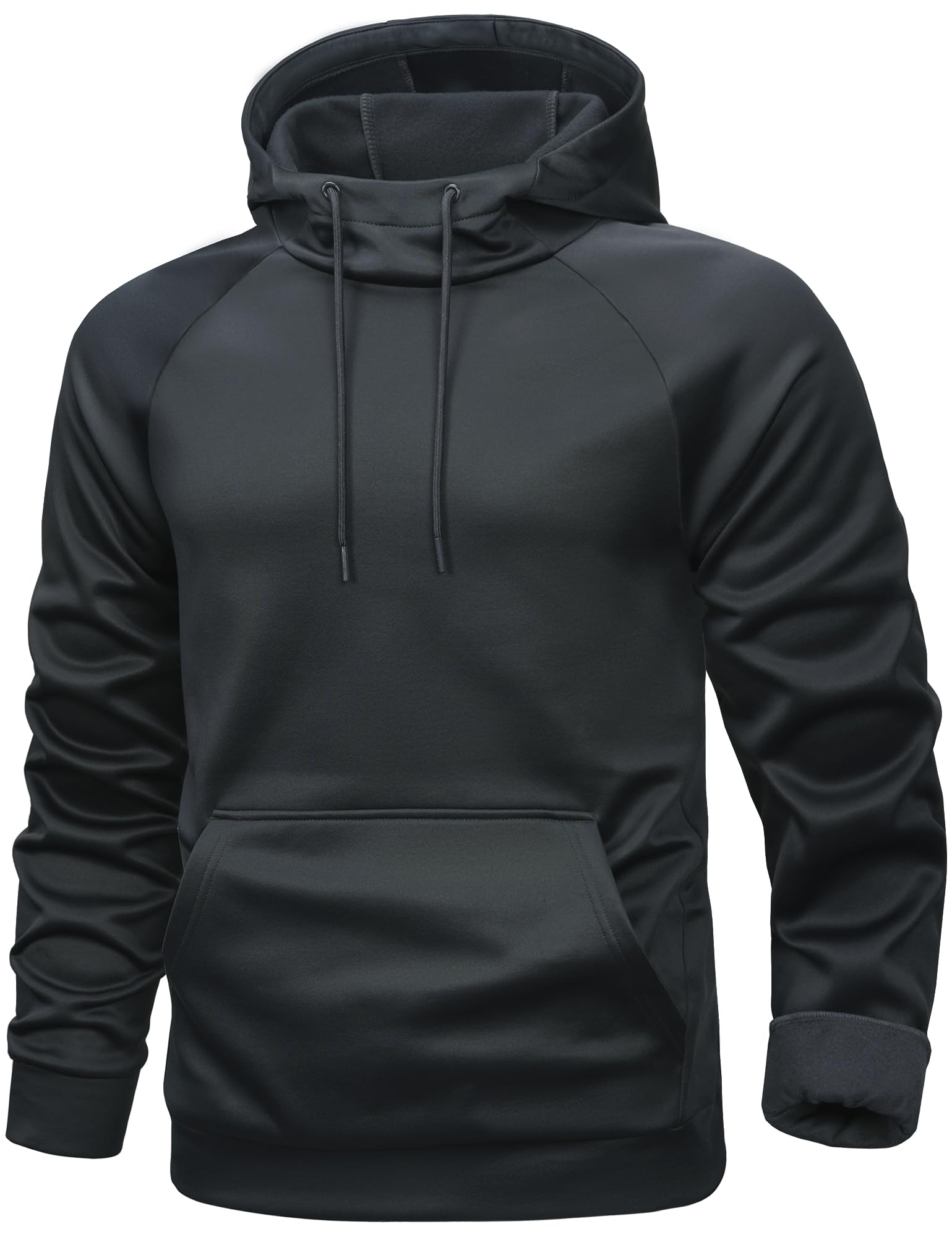 Mens Hoodies Fleece Lined Casual Athletic Sweatshirts Pullover with Kangaroo Pocket
