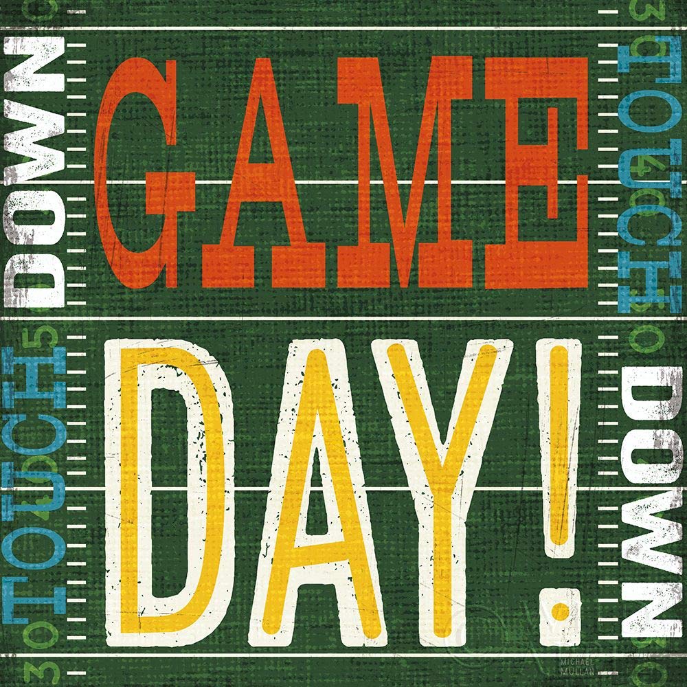 Posterazzi PDX61614SMALL Football II Michael Mullan plakat nadruk, 45 x 45, wielokolorowy
