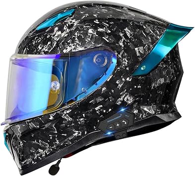 DOT Approved Women Men Motorcycle Carbon Fiber Full Face Helmets, for Sport Touring Street Moped Scooter Chopper ATV Snowmobile Motorcycle