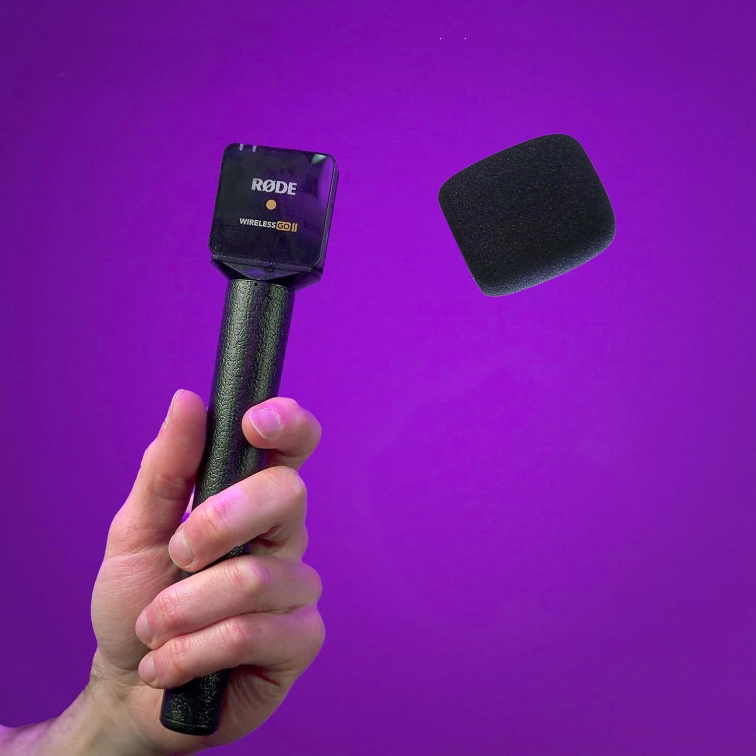2pc - Macrokraft Classic Handheld Interview Adapter for Rode Wireless Pro, GO, GO II, and ME Microphone Systems | Handheld Mic Mount | Videography Audio