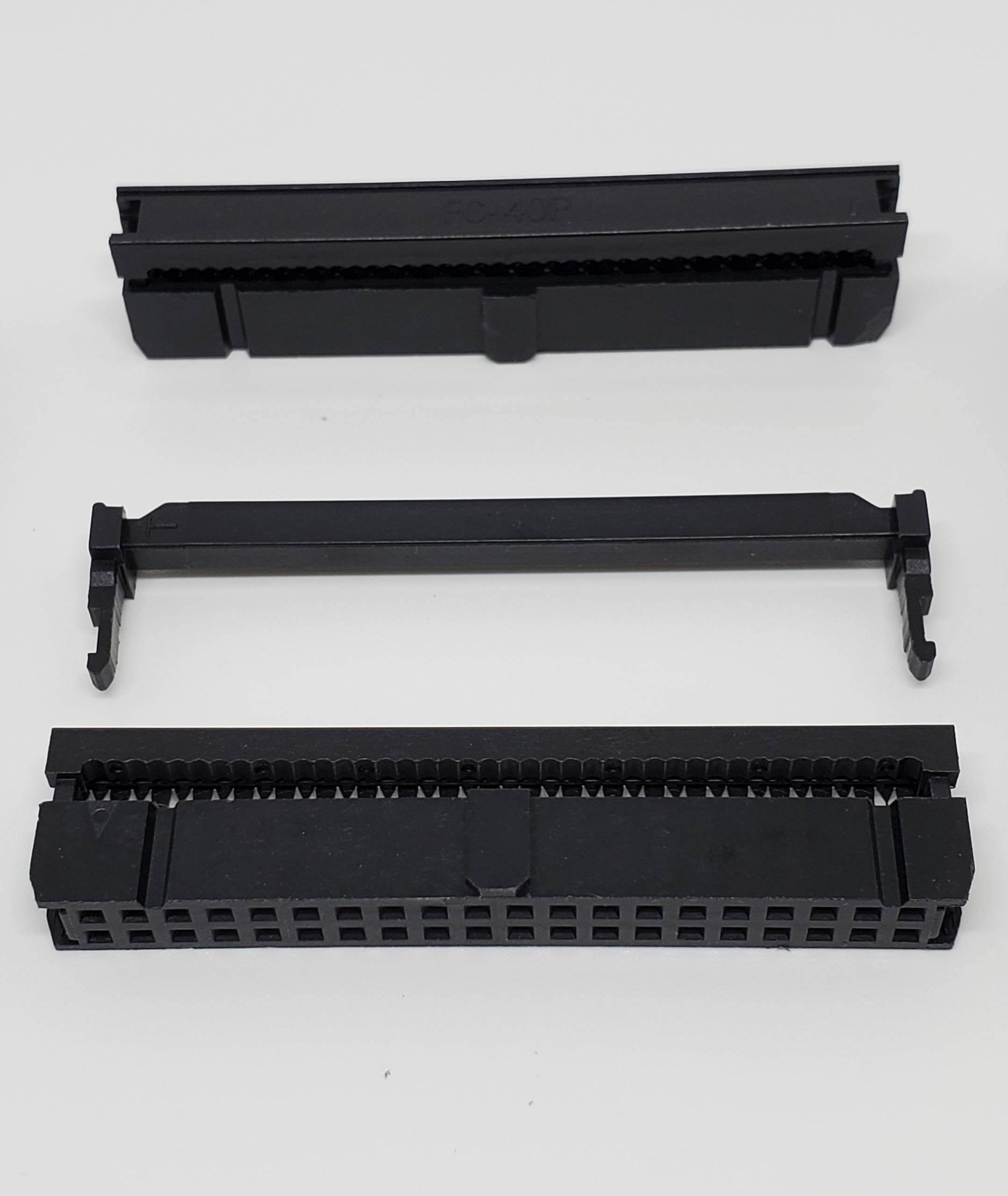 PC AccessoriesConnectors Pro 10 Pack 2X20 40 Pins 2.54mm 0.1" Pitch Dual Row IDC Socket for 1.27mm Flat Ribbon Cable, 10-Pack