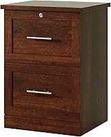 Realspace 17" Vertical 2-Drawer Locking File Cabinet, Mulled Cherry - Secure Organized Storage