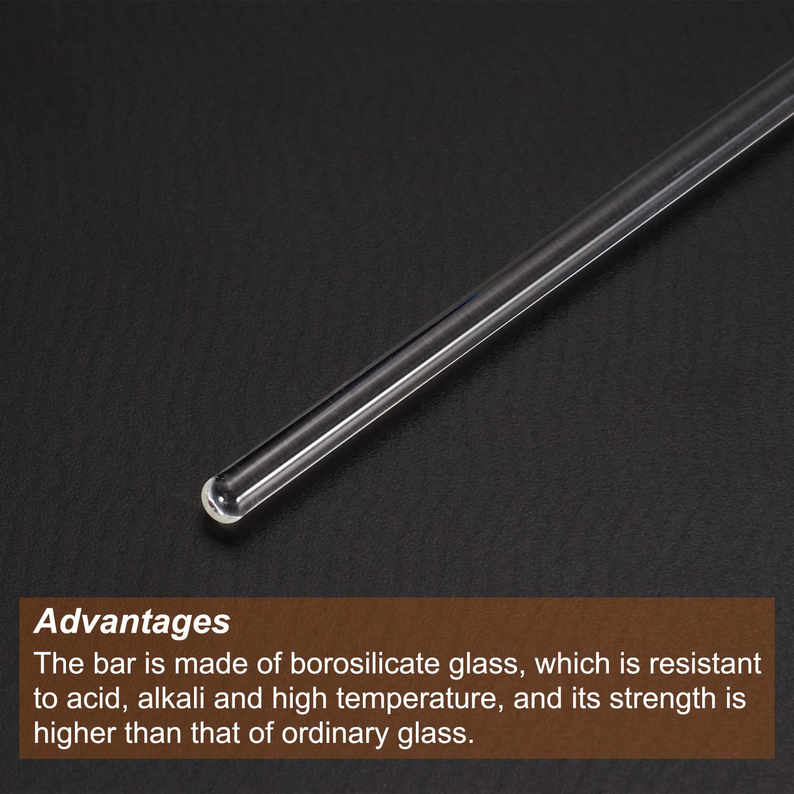 MECCANIXITY 3.3 Borosilicate Glass Stick 9.84" Length 4mm Dia Stir Rod Mixing Tools with Both Ends Round for Lab Kitchen Science 10Pcs — Amazon image 4