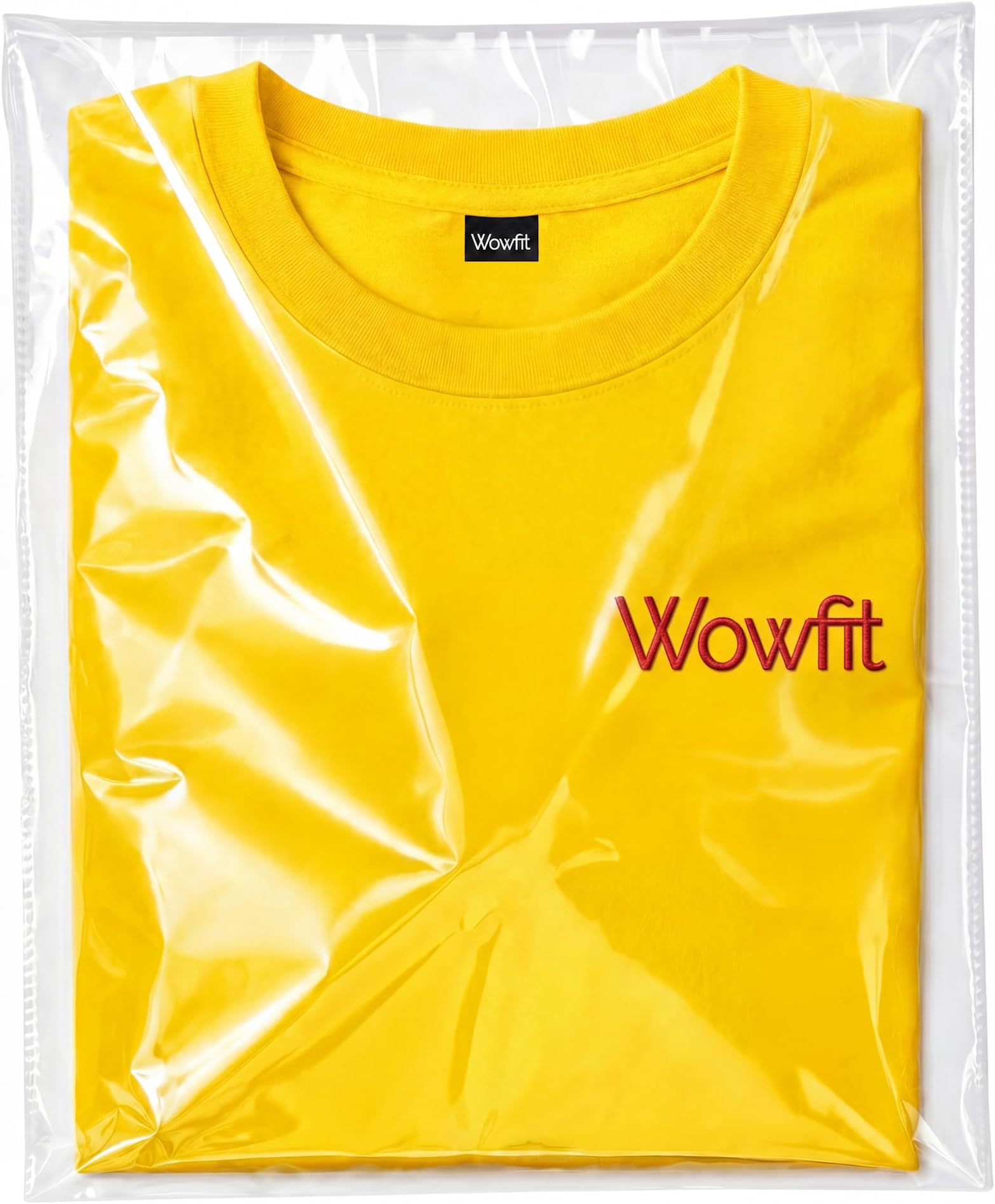 Wowfit 100 Count 9x12 Inch Clear Cellophane Plastic Bags, Resealable Self-Sealing Cello Bags Great for Clothes, Shirts, Pants, Foods, Flyers, More (9 x 12 with reinforced sides)