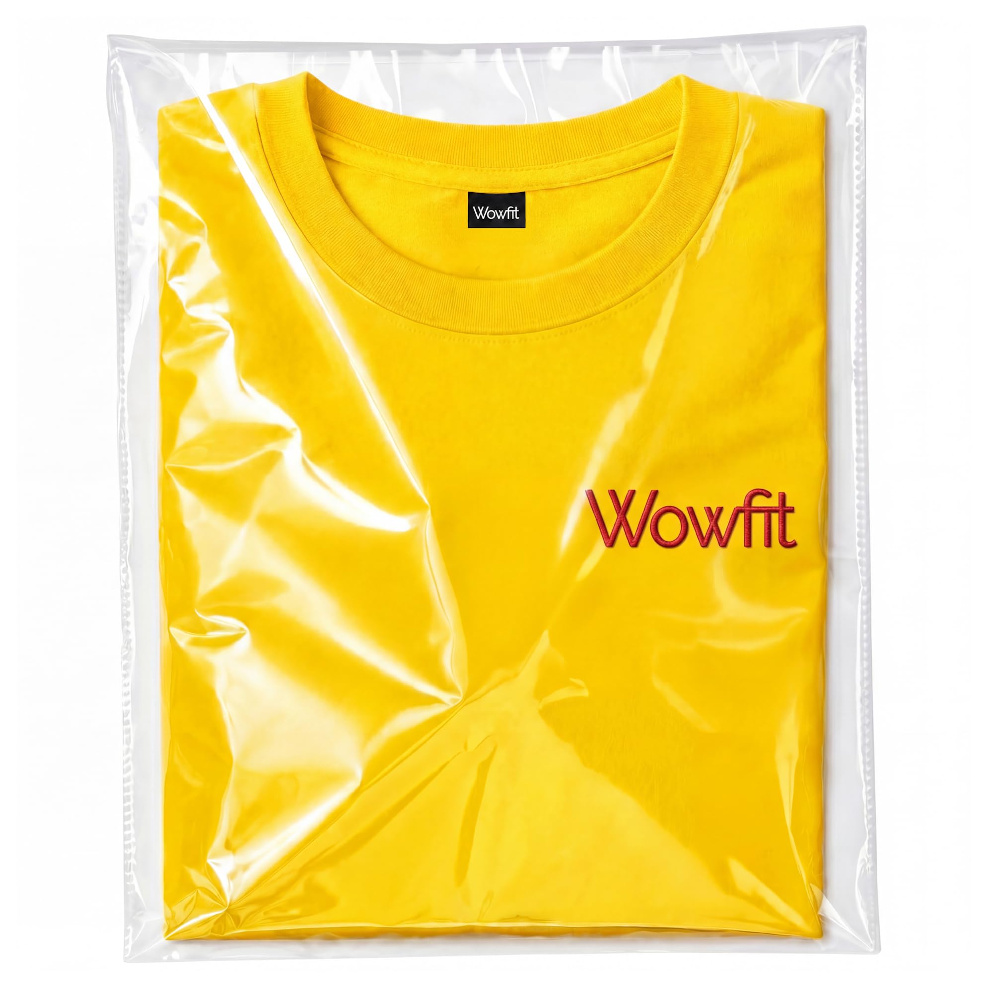Wowfit 100 Count 9x12 Inch Clear Cellophane Plastic Bags, Resealable Self-Sealing Cello Bags Great for Clothes, Shirts, Pants, Foods, Flyers, More (9