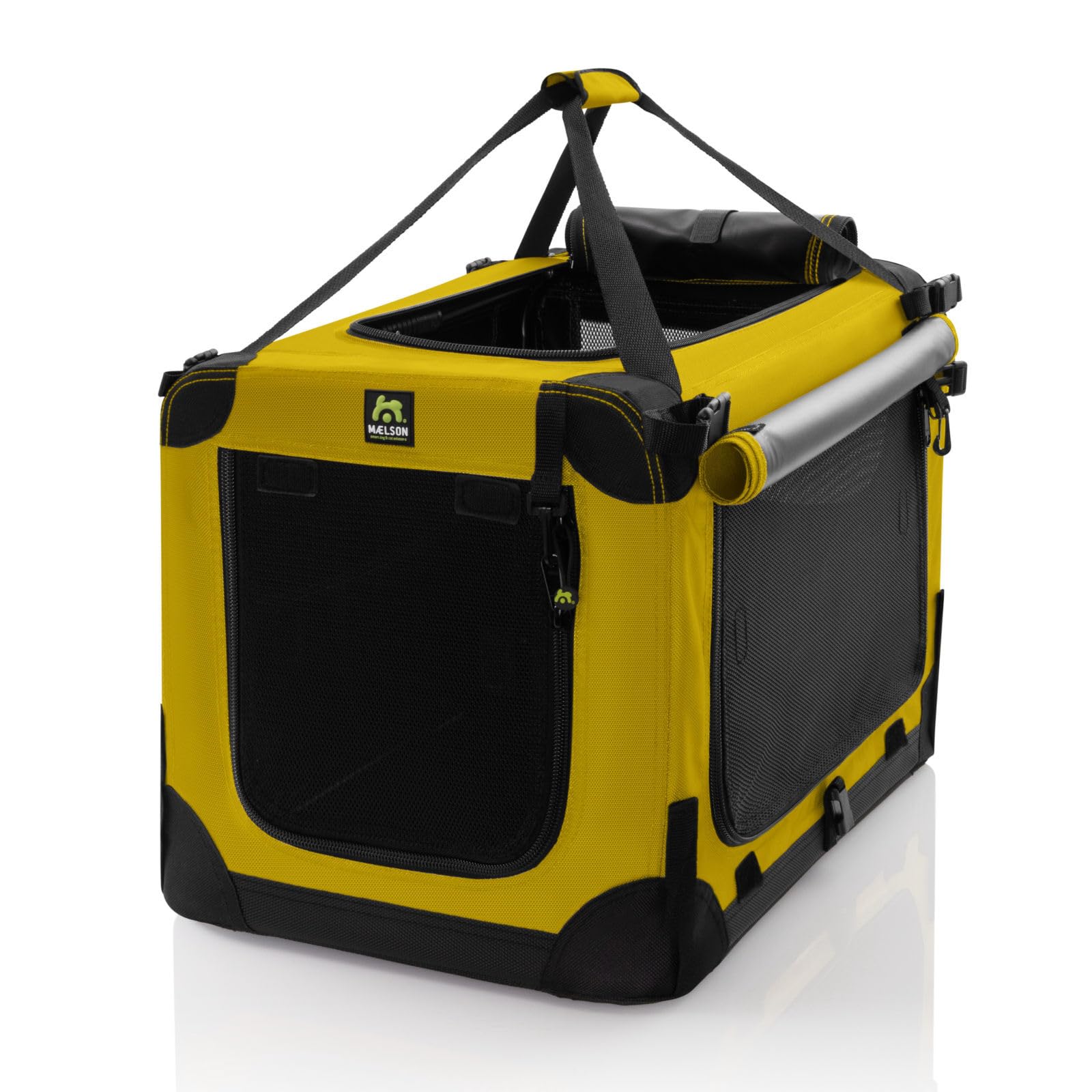 Maelson Soft Kennel Safran Gelb, 72 cm - Faltbare Hunde-Transportbox