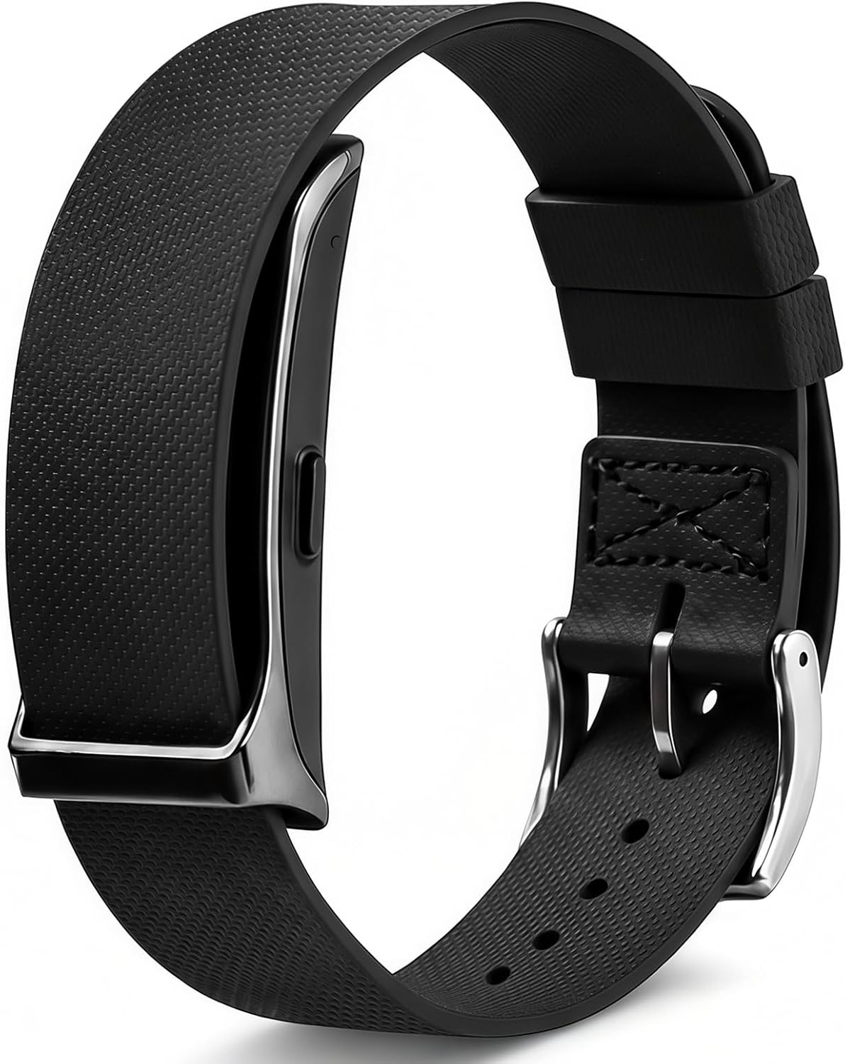 BlackPro for Hume Band Replacement Strap, FKM Rubber Loop Strap for HumeHealth Watch Band, Waterproof Adjustable Soft Fluororubber Rubber Wristband for Hume Smart Fitness Tracker