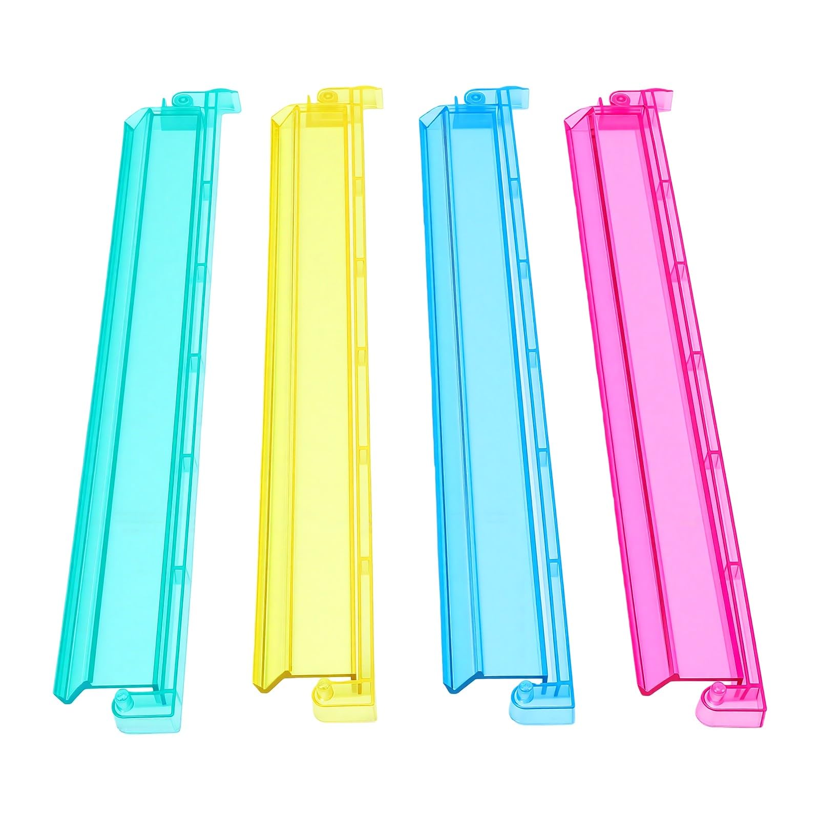 4 Pièces Support de Tuiles de Mahjong de 18 Pouces avec Poussoir pour