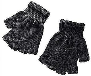 Wool Winter half finger gloves