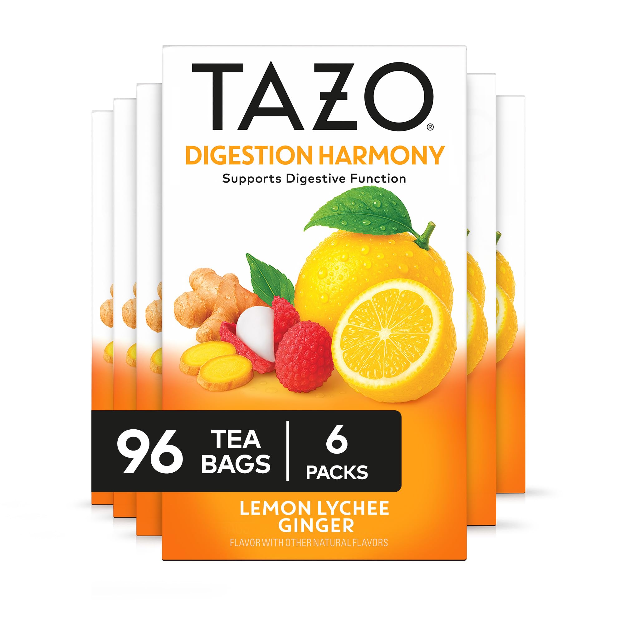 Amazon.com : TAZO Digestion Harmony Lemon Lychee Ginger Herbal Tea