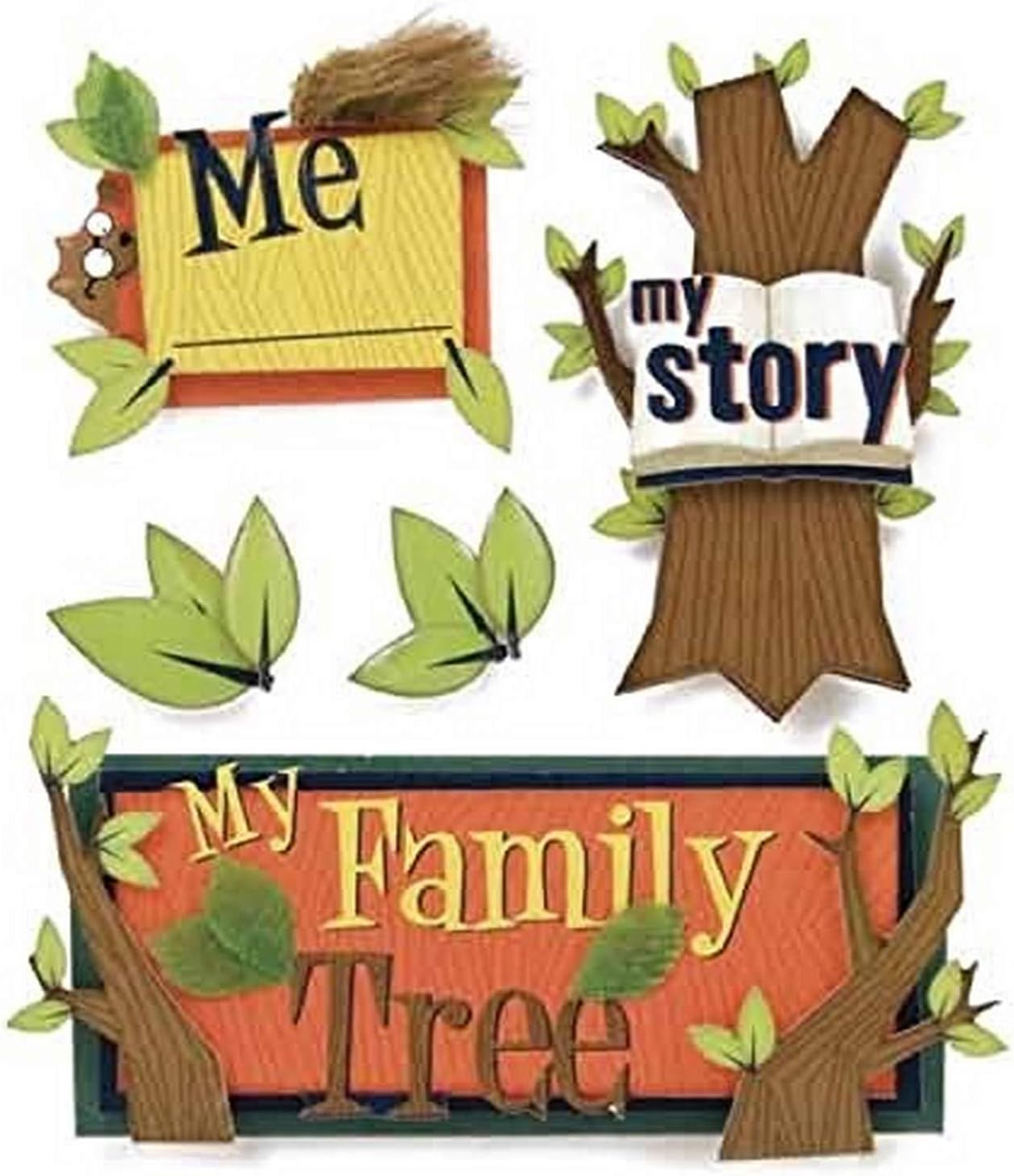 Karen Foster Design Scrapbooking and Craft Embellishment Stacked Statement, My Family : Home & Kitchen